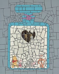 Winnie the Pooh Chanel by David Arnott - Original Mosaic sized 12x15 inches. Available from Whitewall Galleries